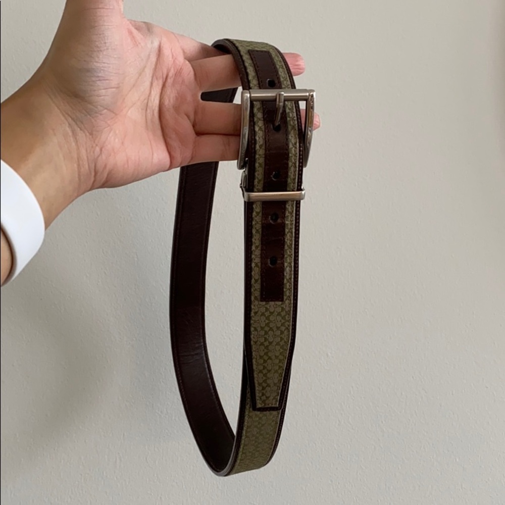 coach belt with print